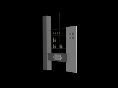 Space Saving Display Shelf Model